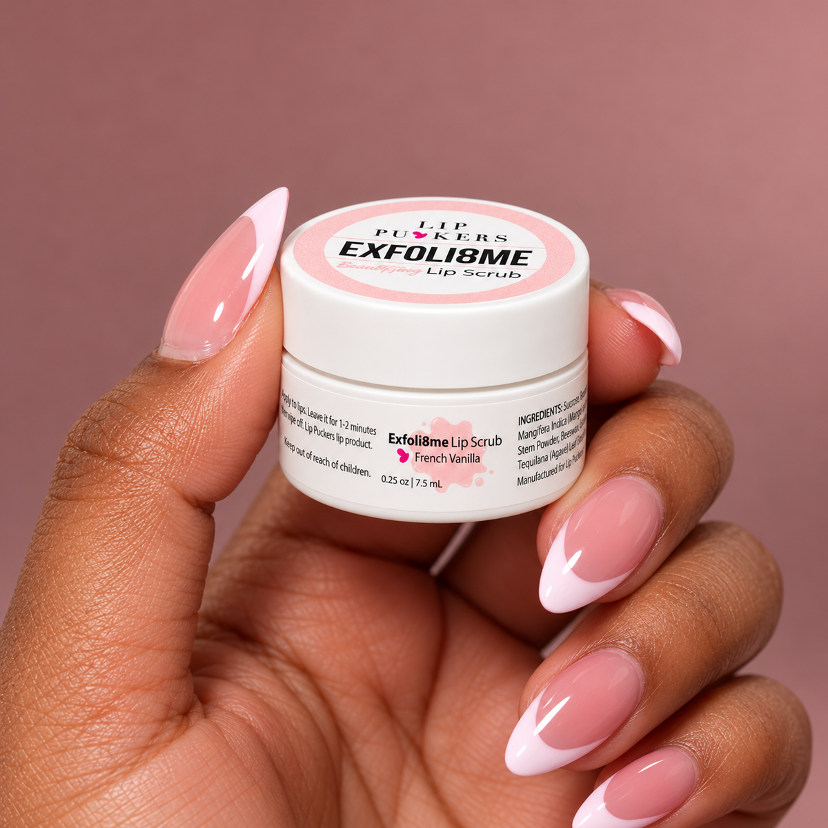 Exfoli8me Mini Gentle Lip Scrub - French Vanilla